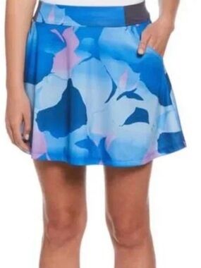 Callaway Womens Large Skort Skirt Truesculpt Opti Dri Blue Sea Star Golf Tennis